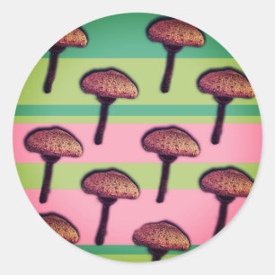 Mushroom Stripes Sticker