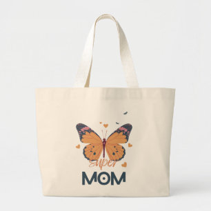 Mushroom Super MOM Large Tote Bag