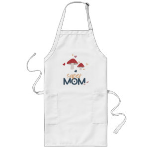 Mushroom Super MOM Long Apron