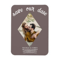 Mushroom Taupe Photo Wedding Save the Date
