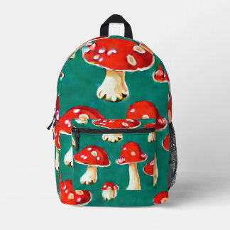 Mushroom-Themed Backpack