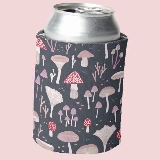 Mushroom Toadstool Fungi Can Cooler