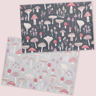 Mushroom Toadstool Fungi Reversible Pillowcase