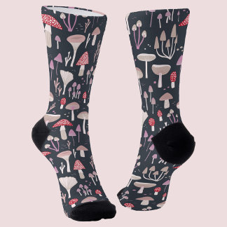 Mushroom Toadstool Fungi Socks