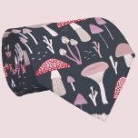 Mushroom Toadstool Fungi Tie<br><div class="desc">Mushrooms,  toadstools and fungi on a dark background.  Perfect for autumn or fall,  or any time.  Original art by Nic Squirrell.</div>