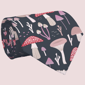 Mushroom Toadstool Fungi Tie