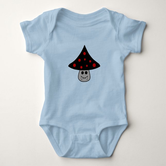 Mushroom Vampire Baby Bodysuit (Front)