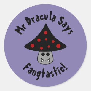 Mushroom Vampire Fangtastic Stickers
