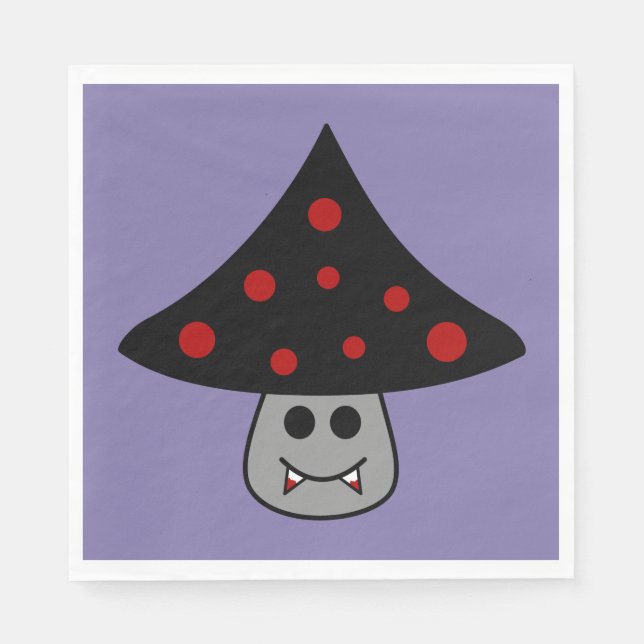 Mushroom Vampire Paper Napkins (Front)