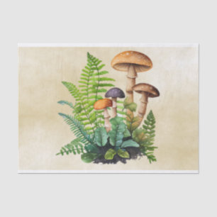 Mushroom Vintage Decoupage Tissue Paper