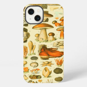 Mushroom Vintage Toadstool Antique Art iPhone 13 Case