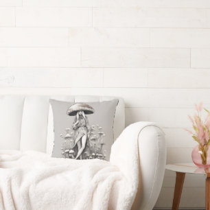 Mushroom Vogue Lady Cushion