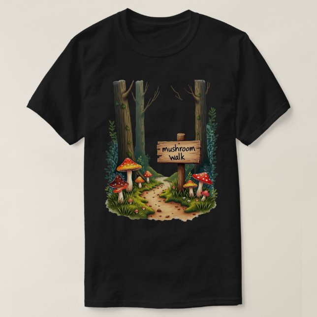 Mushroom Walk T-Shirt (Design Front)