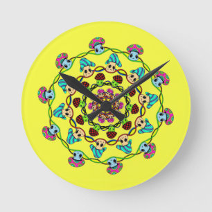 mushroom wall clock