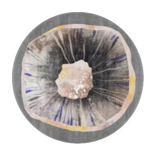 Mushroom Watercolor Cutting Board