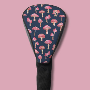 Mushroom Watercolor Pattern Golf Head Cover