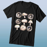 Mushroom Watercolor Tri-Blend Shirt<br><div class="desc">Minimalist watercolor painting of mushrooms in neutral shades of brown and grey.  Original art by Nic Squirrell. Perfect for vegetarians,  vegans,  cooks and chefs.</div>