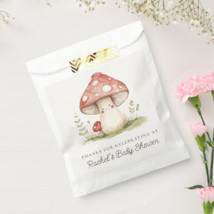 Mushroom Whimsical Gender Neutral Cute Baby Shower Favour Bags