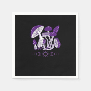 Mushroom Whimsigoth Vibes Napkin