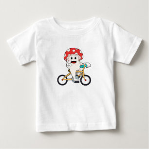 Mushroom with Bicycle.PNG Baby T-Shirt