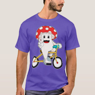 Mushroom with Bicycle T-Shirt