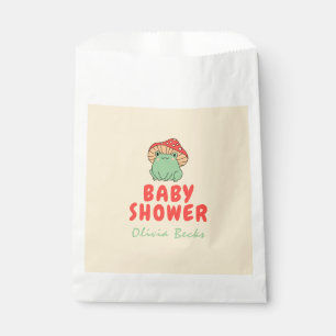 Mushroom with Frog Baby Shower Favour Bags