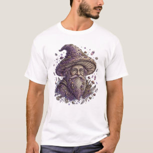 Mushroom Wizard Old Man - halloween mushroom T-Shirt