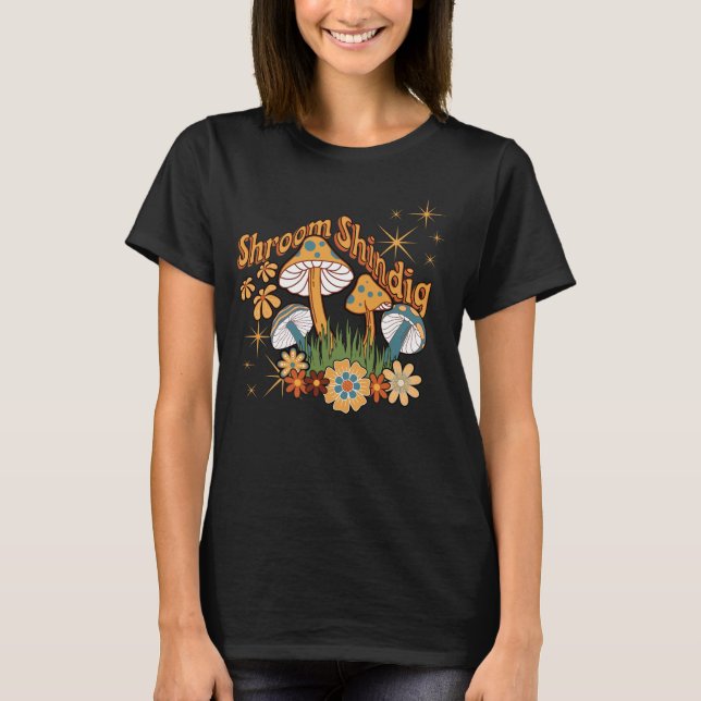 Mushroom Womens Mens T-Shirt (Front)
