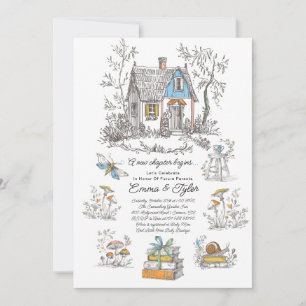 Mushroom Woodland Baby Shower Invitation