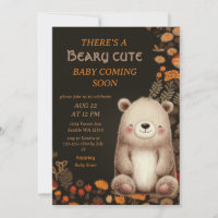 Mushroom Woodland Bear Cub Forest Baby Shower