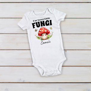 Mushroom Woodland Frog Ladybug Moth Baby Custom  Bodysuit