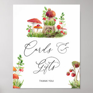 Mushroom Woodland Nature Cards and Gifts Poster