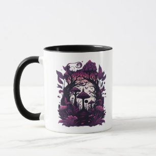 Mushroom Woods Whimsigoth Witchy Screenprint Desig Mug