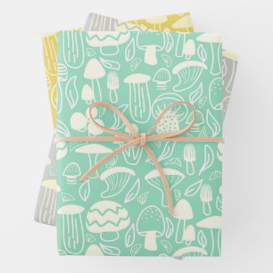 Mushroom  wrapping paper sheet