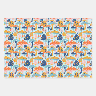 Mushroom Wrapping Paper Sheet