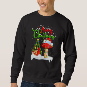 Mushroom Xmas Decorations Santa Mushroom Christma Sweatshirt