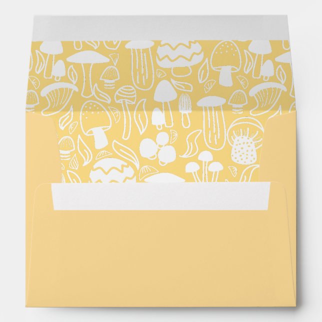 Mushroom Yellow White Envelope (Back (Bottom))