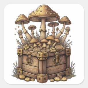 Mushrooming Riches  Square Sticker
