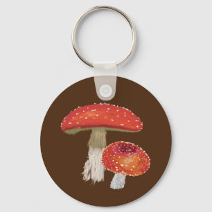 Mushrooms, Amanita Muscaria Key Ring