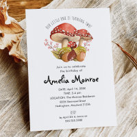 Mushrooms and Acorns Birthday Party