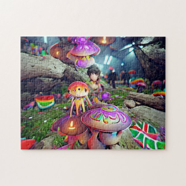 Mushrooms and Fairies Jigsaw Puzzle (Horizontal)