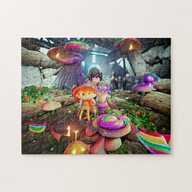 Mushrooms and Fairies Jigsaw Puzzle (Horizontal)