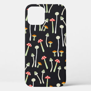 mushrooms,autumn,pattern iPhone 12 case