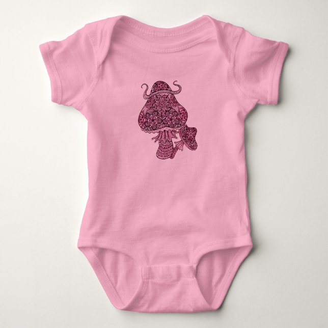 Mushrooms Baby Bodysuit (Front)