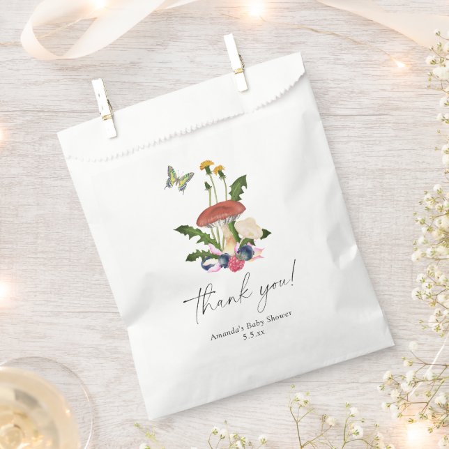 Mushrooms baby shower thank you favour bags (Clipped)