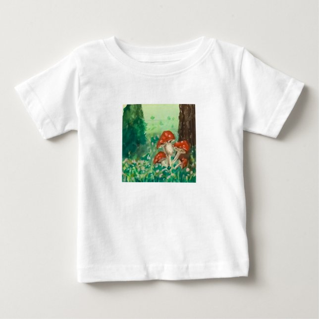 Mushrooms Baby T-Shirt (Front)