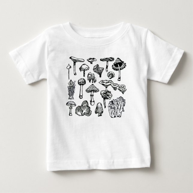 Mushrooms Baby T-Shirt (Front)
