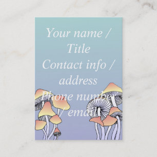 Mushrooms Business Card