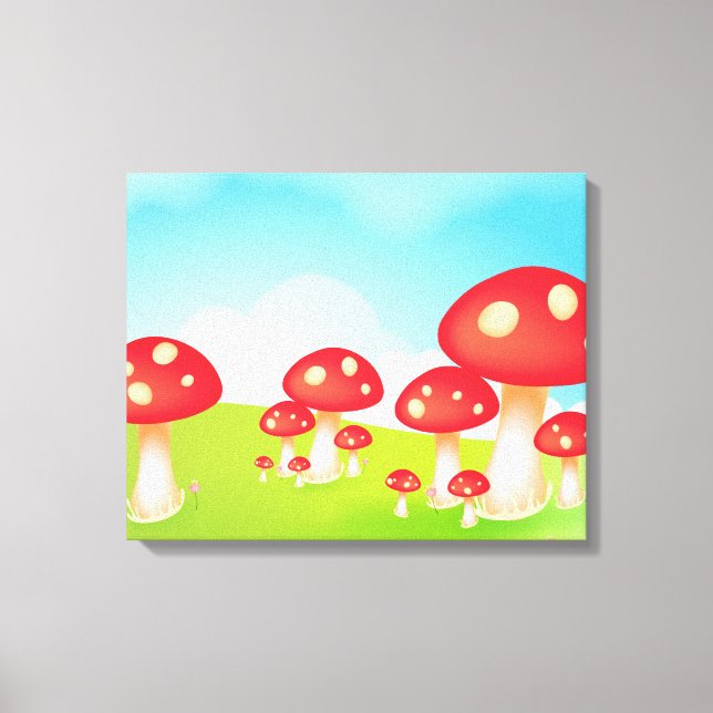 Mushrooms Canvas Print (Front)