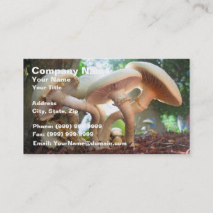 Mushrooms Dancing Business Card